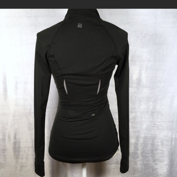 Victoria's Secret Black Vsx Sexy Knockout Jacket Zip Up Workout Wear XS - Picture 2 of 5